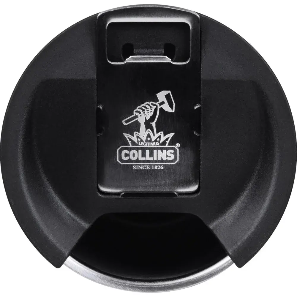 Copo térmico com tampa em aço inoxidável preto 473ML Collins — fotografia 4
