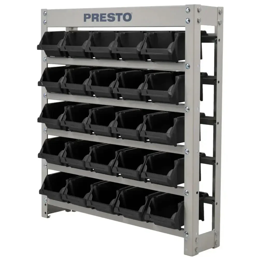 Estante organizadora preta 25 gavetas N°3 8338P Presto — fotografia 6