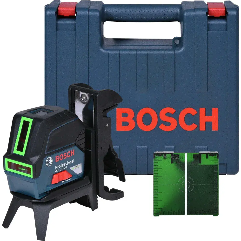 Nível a laser profissional verde gcl 2-15G 15M Bosch