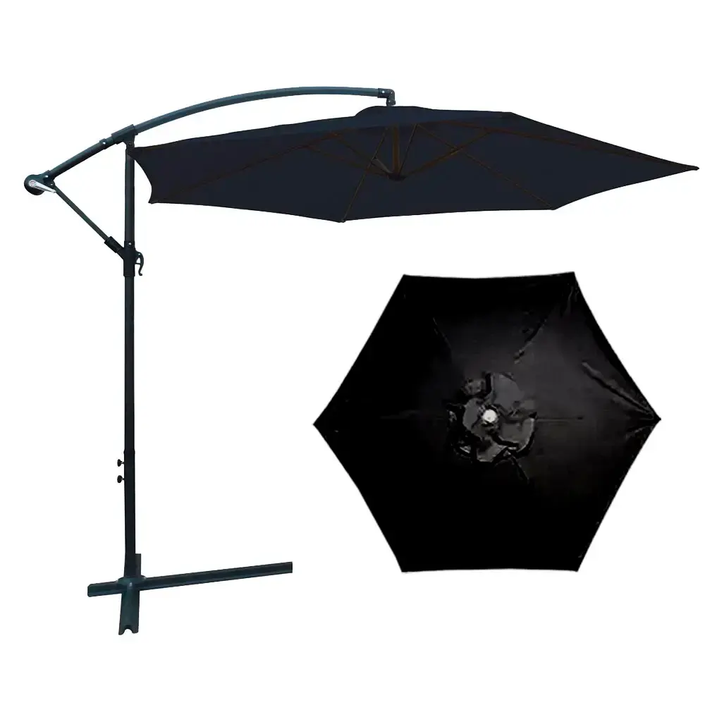 Ombrellone suspenso 3X3M diversas cores IWOBL300PT ImportWay Branco — fotografia 8