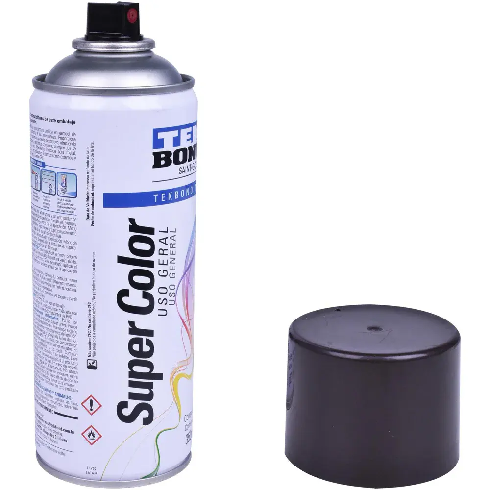 Tinta spray uso geral marrom 350ML Tekbond — fotografia 3