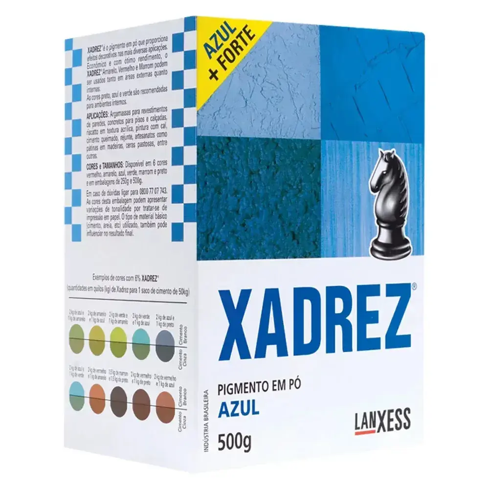 Pó rez 500G azul Xadrez — fotografia 2