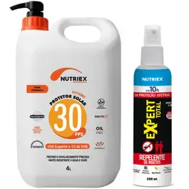 Protetor solar 30 FPS 4 litros com repelente 200ML Nutriex — fotografia 2