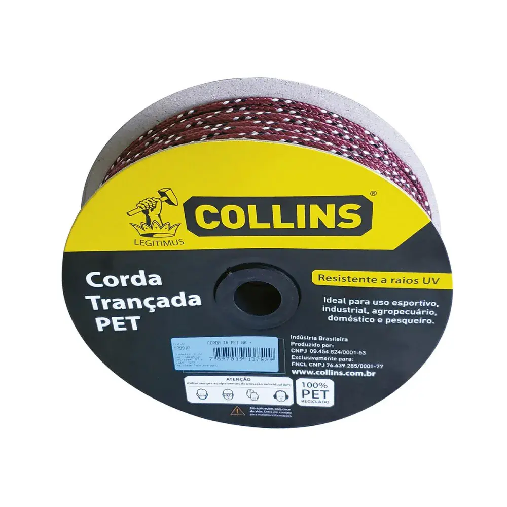 Corda pet trançada 97M/ 6MM Collins — fotografia de referência