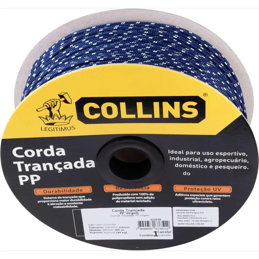 Corda trancada modelo pp 4,0MM color Collins — fotografia 6