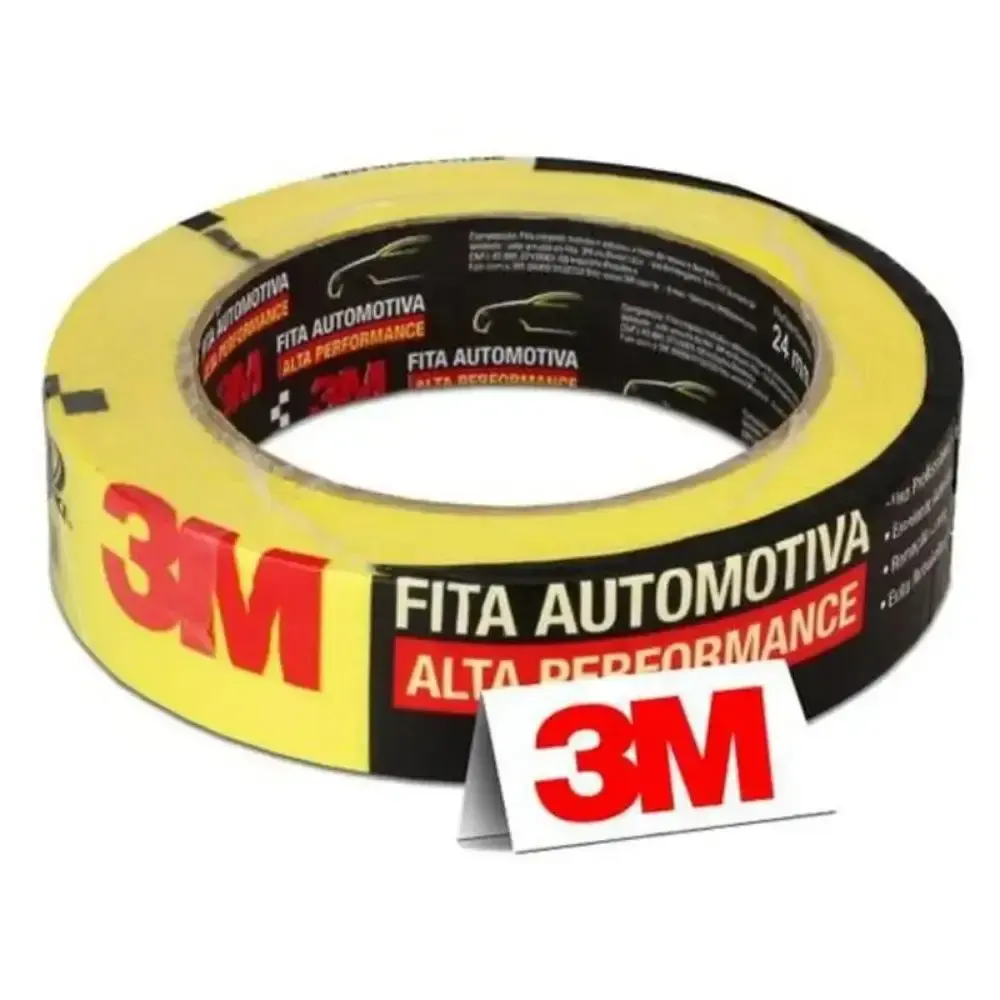 Fita Crepe 24 MM x 40 M Automotiva Alta Performance 3M — fotografia 4