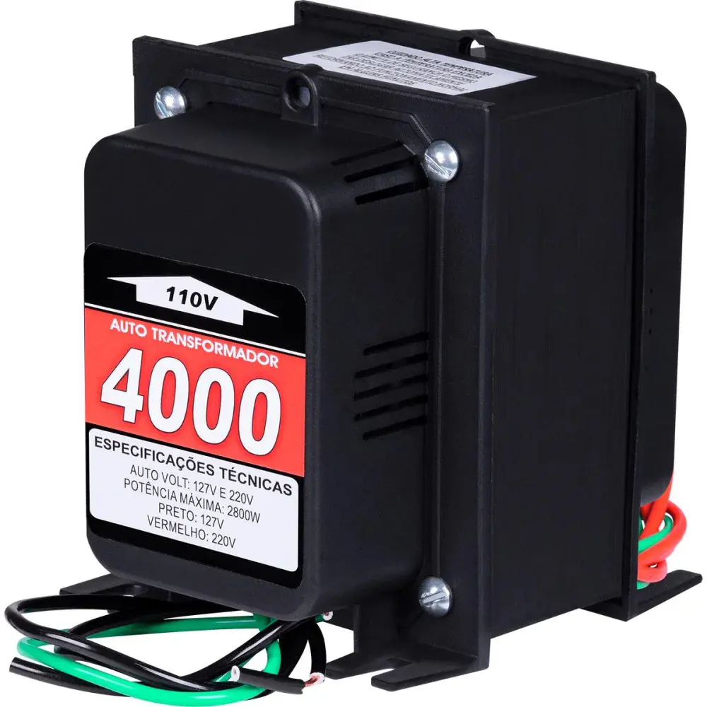 Autotransformador tripolar 4.000VA 2800W bivolt Kitec
