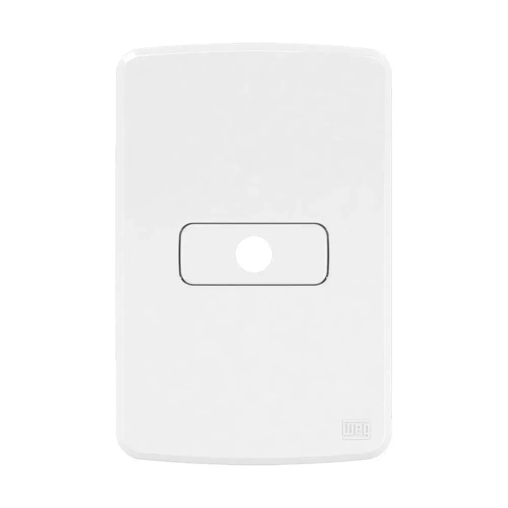 Conjunto placa e suporte 4X2 saída de fio 9,5MM branco da WEG — fotografia 2