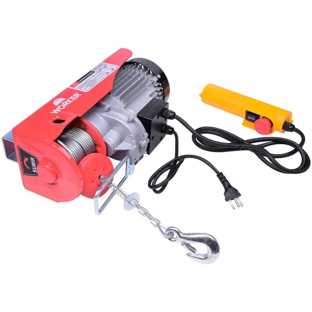 Guincho elétrico 0.5T/1T 1300W 127V Worker — fotografia 8