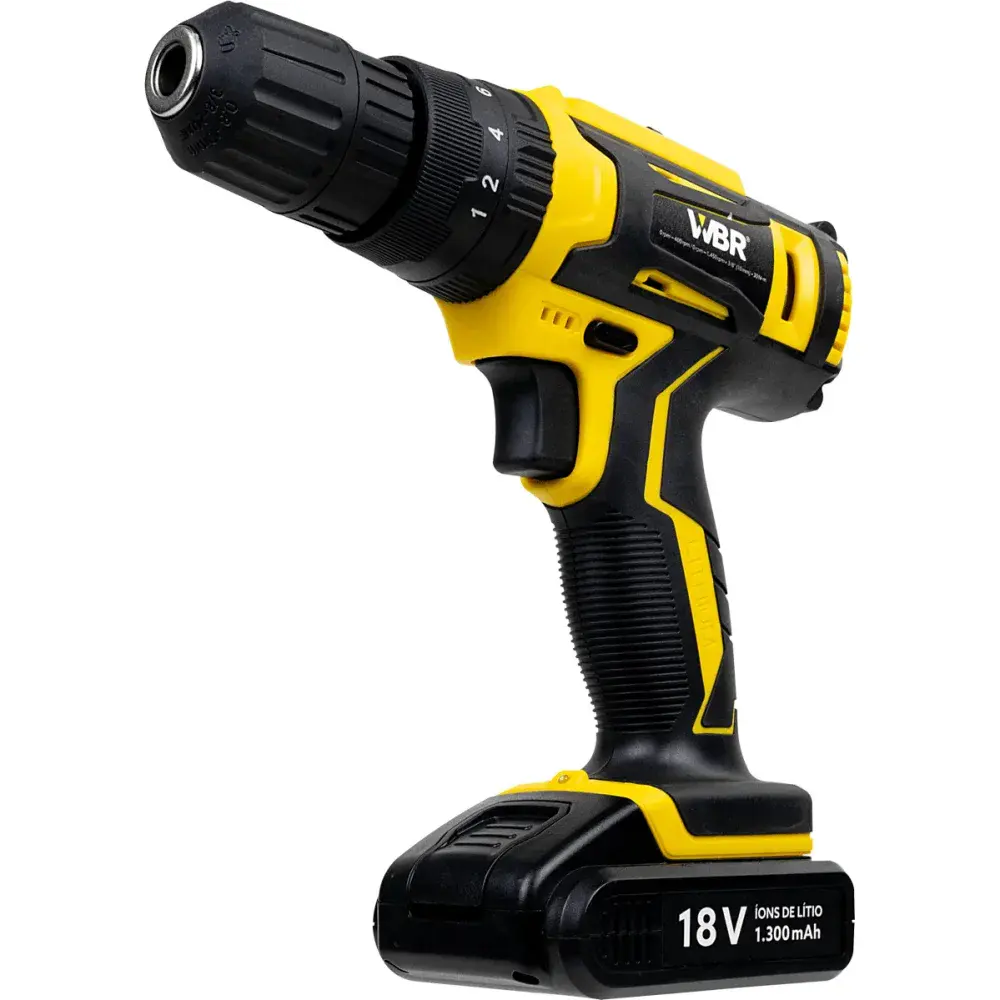Parafusadeira / furadeira a bateria 18V bivolt WBR cordless — fotografia 2