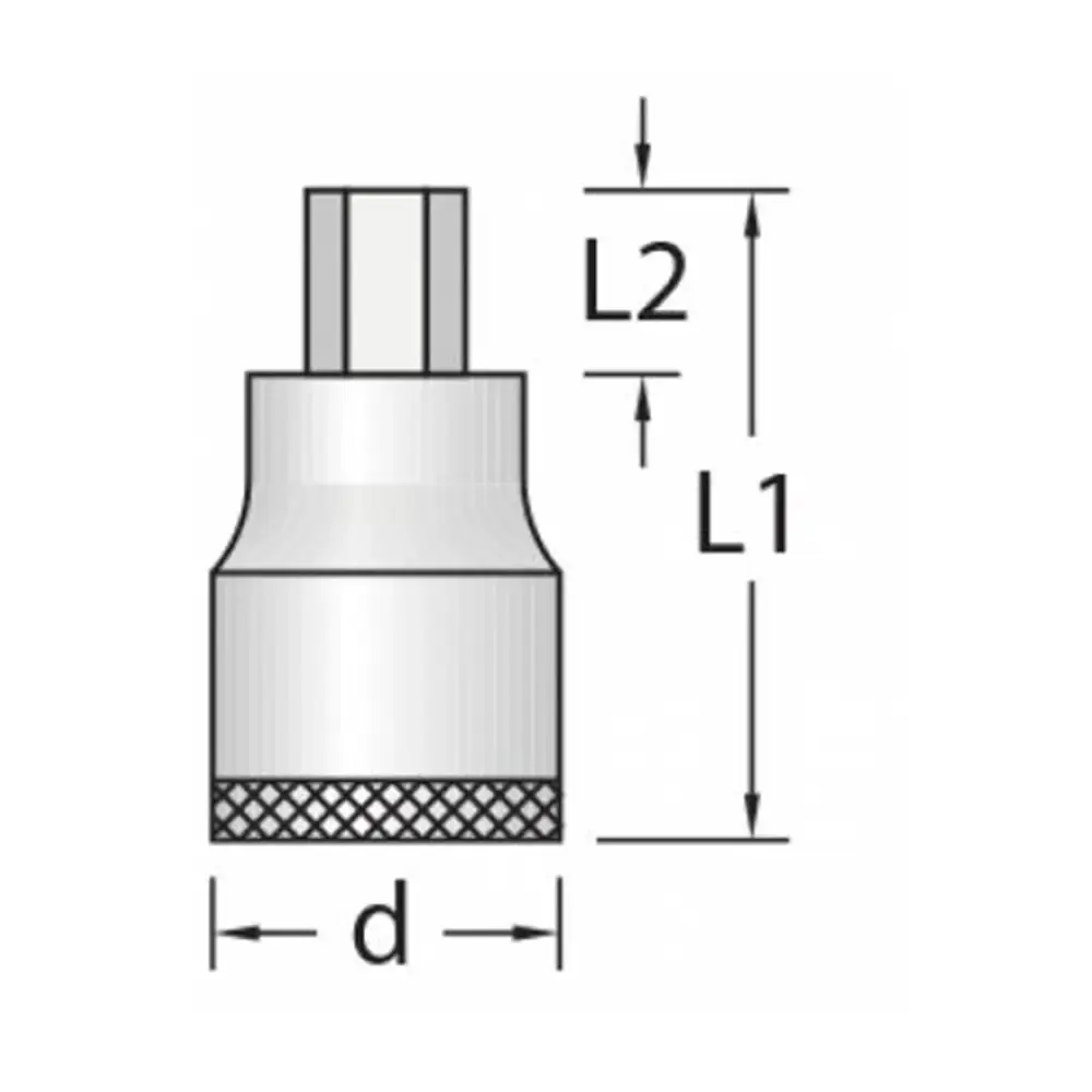Chave Soquete Hexagonal Encaixe 1/2 x 3/8 IN19 GEDORE — fotografia 4