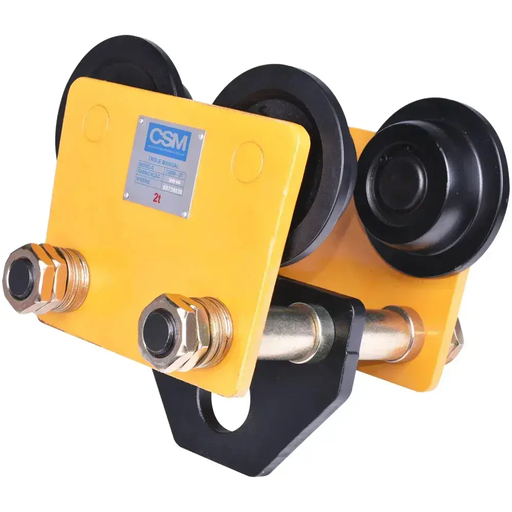 Carro trole manual para vigas 2T 10 a 15CM T2000 CSM — fotografia 6