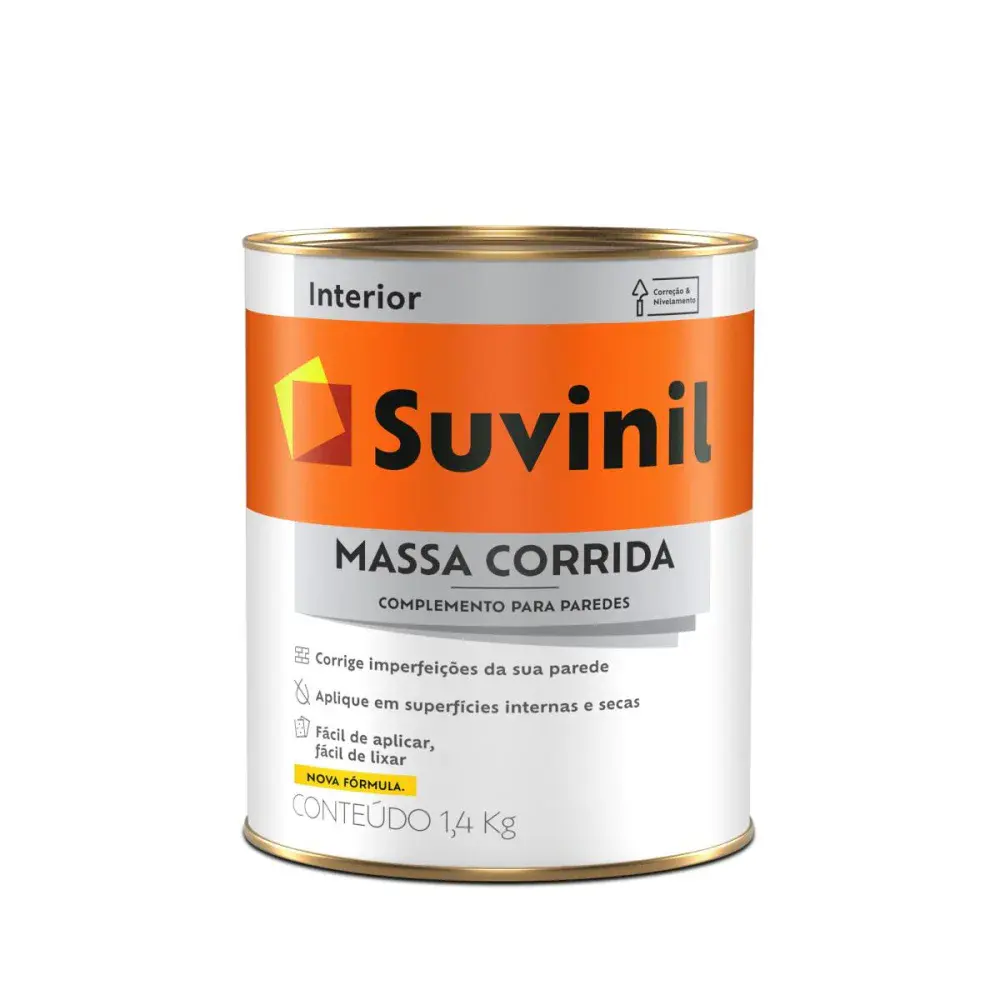 Massa corrida para alvenaria lata 1,4KG Suvinil — fotografia de referência