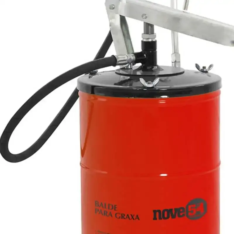 Bomba para graxa manual 14 KG com compactador Nove54 — fotografia 3