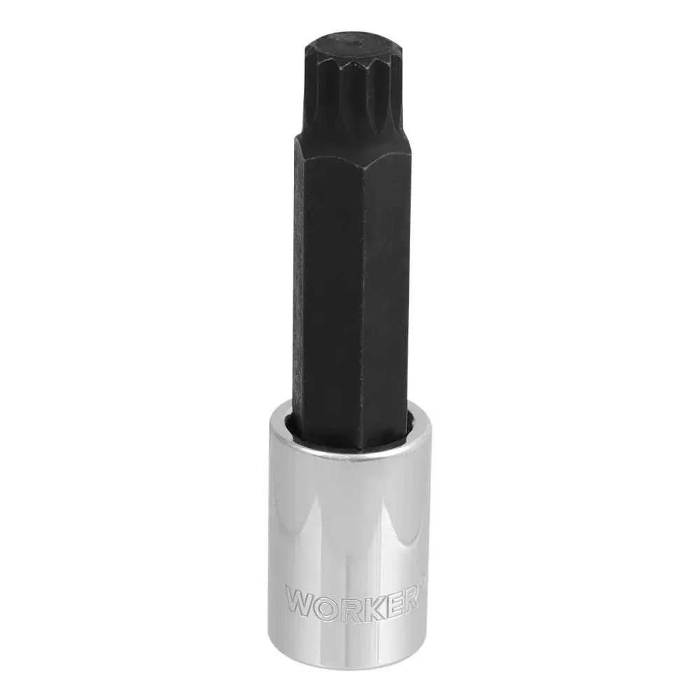 Chave soquete multidentada longa encaixe 1/2 M-16 Worker — fotografia de referência