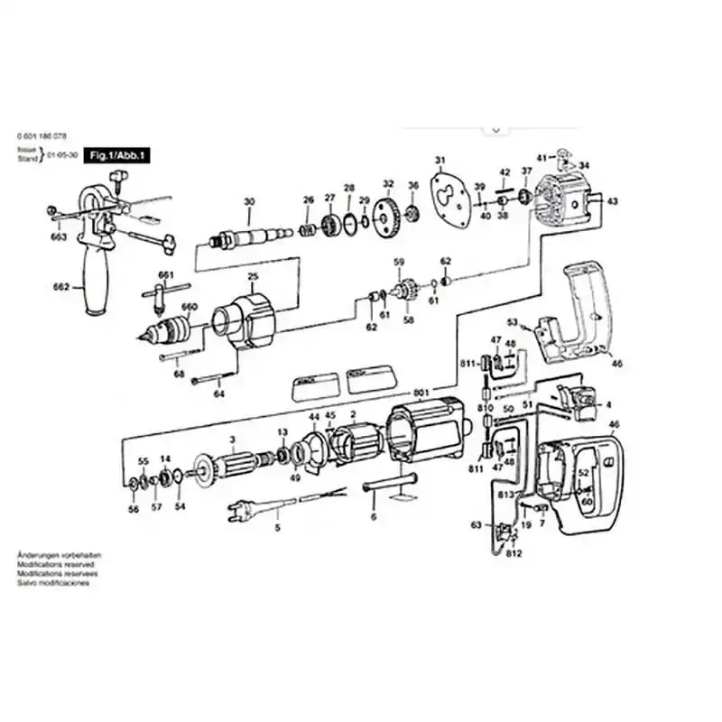 Induzido para furadeira GSB 19-2 em 220V 9618086544 Bosch 220 V — fotografia 4
