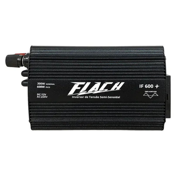 Inversor de tensão IF600-1 semi senoidal 12V/220V - Flach