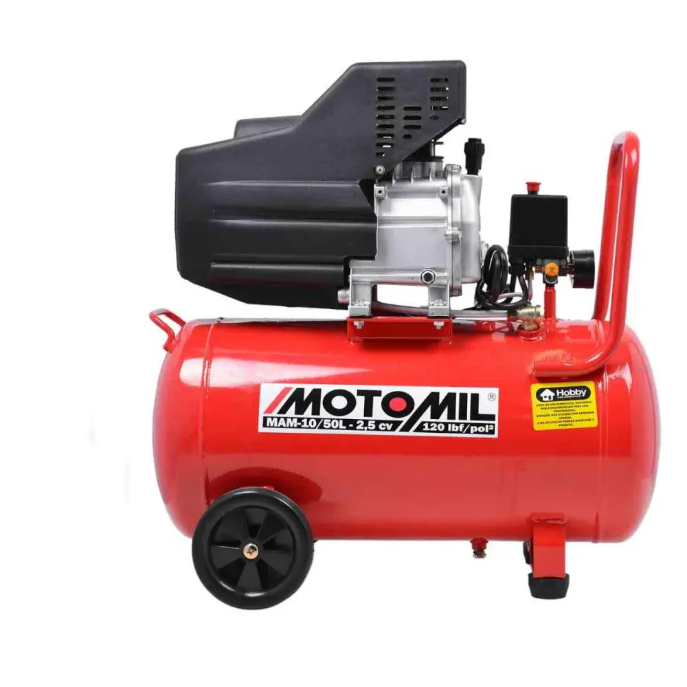 Compressor de ar MAM10/50 2,5CV 50L 127V/220V elétrico MotoMil