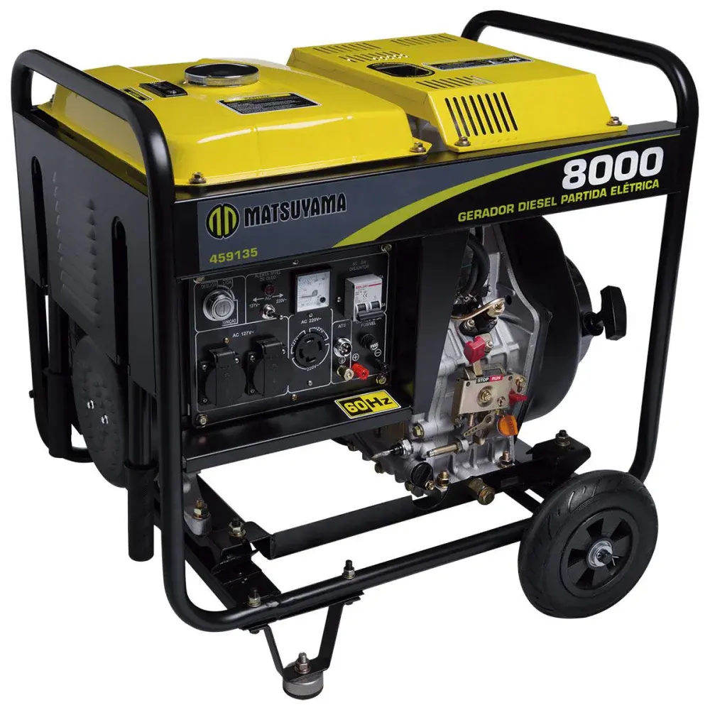 Gerador de energia diesel 8000 gda mono 127/220V Matsuyama