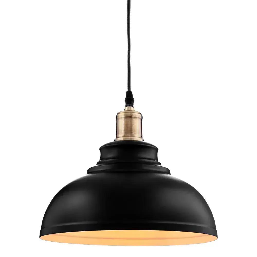 Luminária pendente nagri preto e dourado Kala — fotografia 4