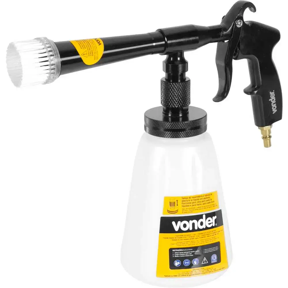 Pistola pneumática tornador 1 litro com rolamento 6220800000 Vonder — fotografia 3