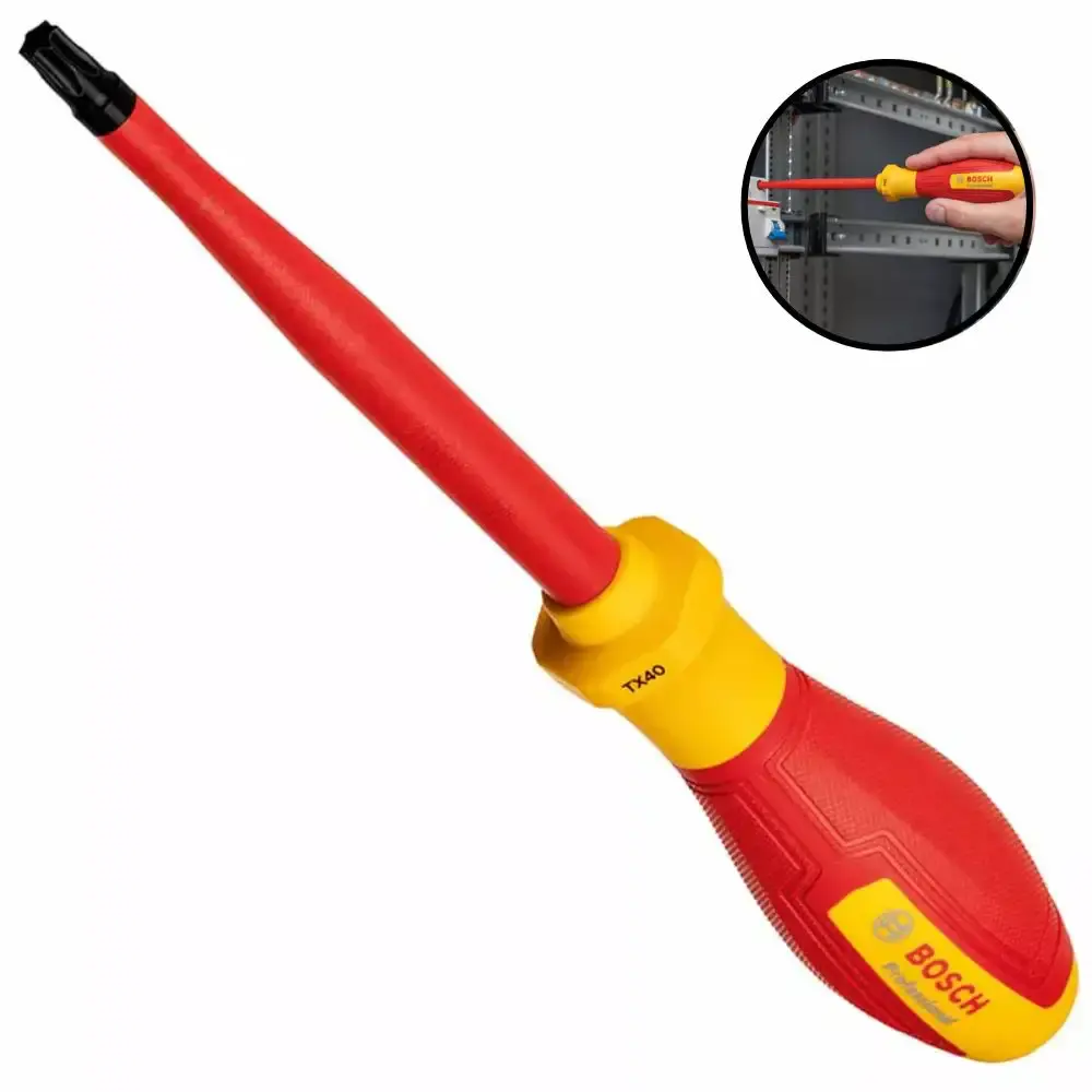 Chave VDE Pozidriv PZ 1 x 100 milímetros 1000 volts BOSCH — fotografia 3
