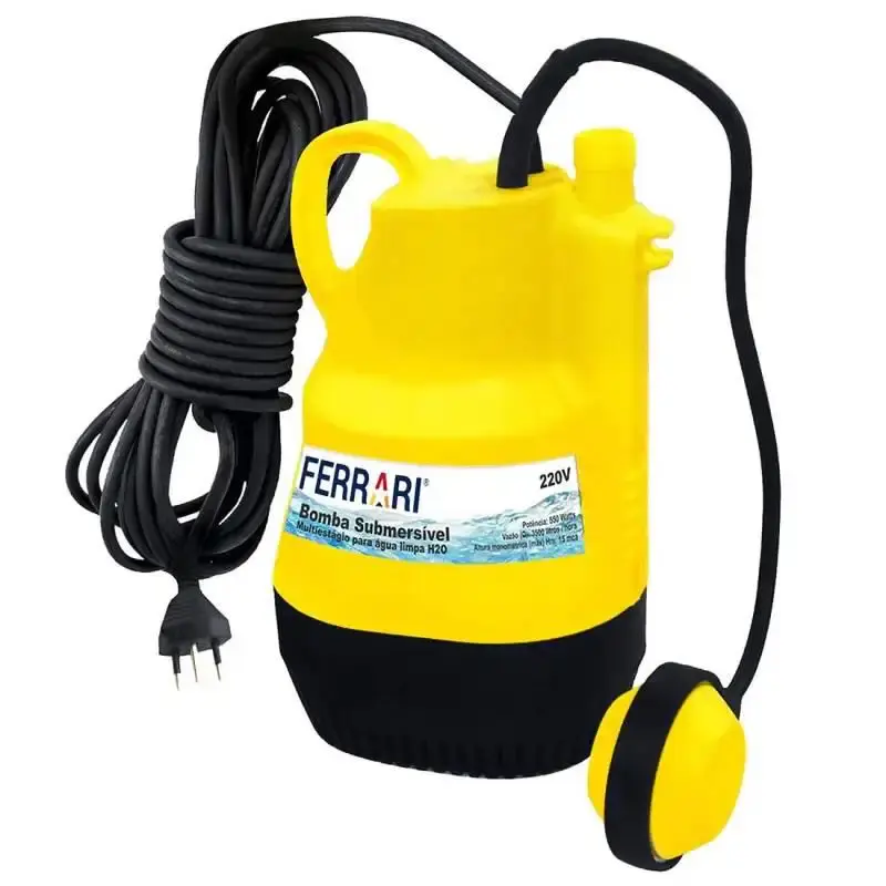 Bomba submersa multiestágio para água limpa H2O Ferrari 110 V
