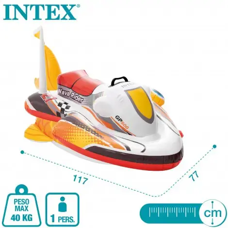 Boia bote jet ski inflável infantil 5752099 Intex — fotografia 4