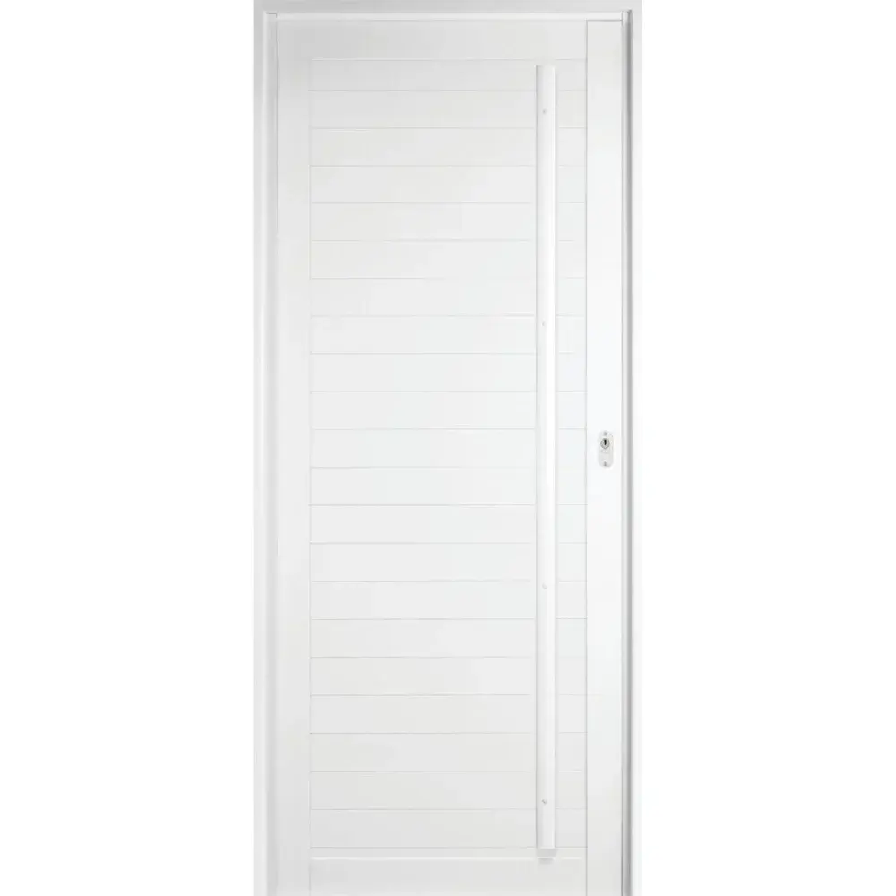 Porta lambri em alumínio com puxador br esquerda 210X100CM Metalflex