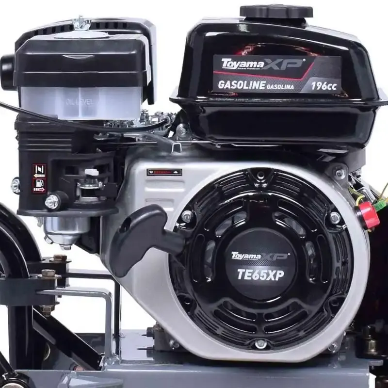 Placa vibratória compactadora à gasolina 6.5HP 60KG TPW60W-XP Toyama + óleo — fotografia 6