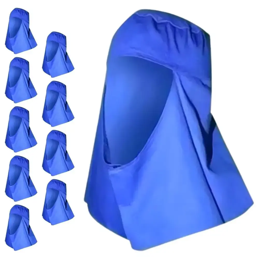 Touca soldador brim azul com elástico e velcro CA 49731 10 unidades Evald