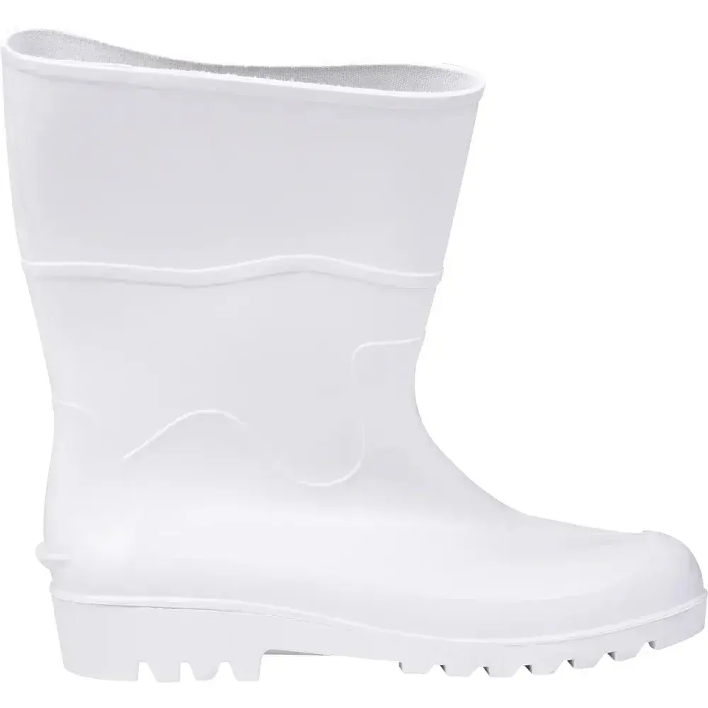 Bota pvc branca cano médio com forro N°44 Worker — fotografia 10