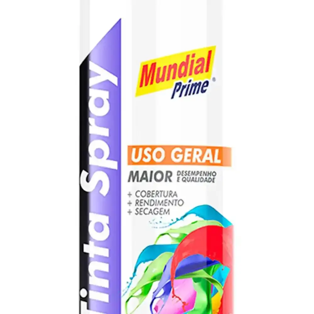 Tinta spray 400ML branco AE01000101 mundial prime — fotografia 3