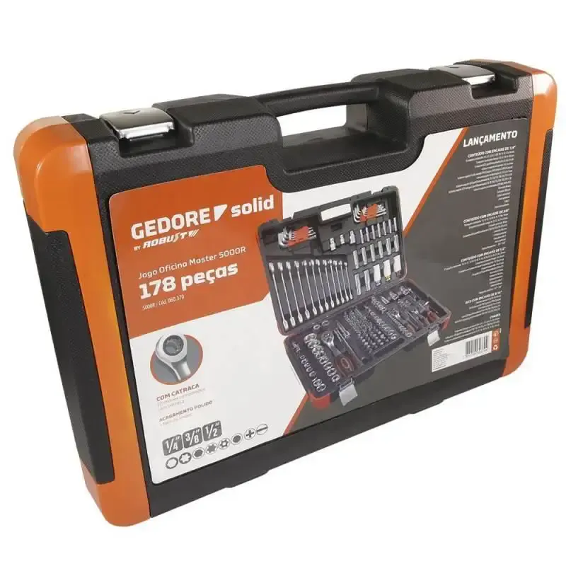 Kit de ferramentas oficina master com 178 peças 5000R Robust solid — fotografia 3