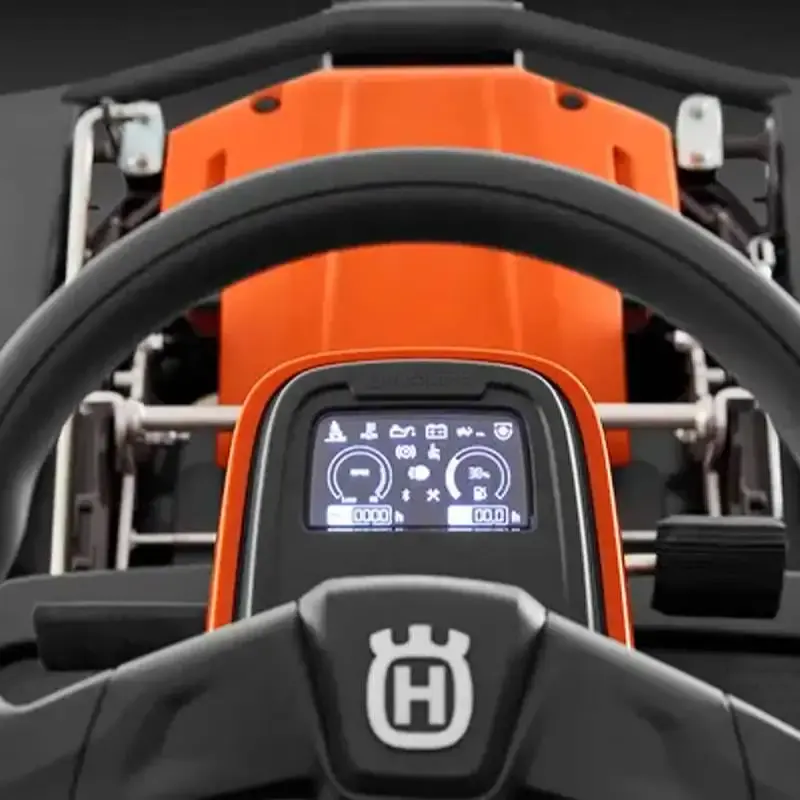 Trator cortar grama 14.2 HP à gasolina 4T com plataforma de corte 112 CM rider R316TX Husqvarna — fotografia 4