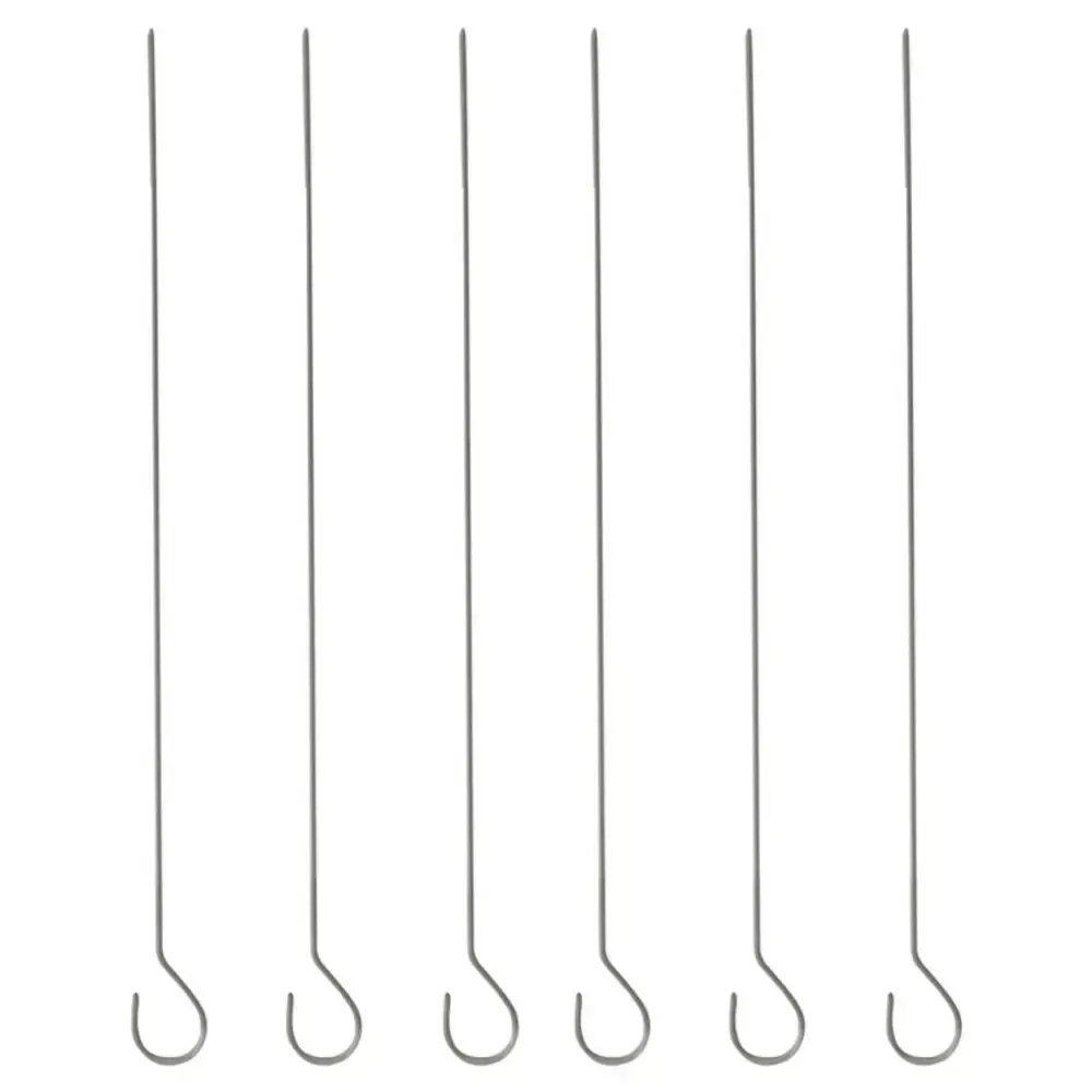 Espetos simples 38 CM para churrasco 6 peças Mor