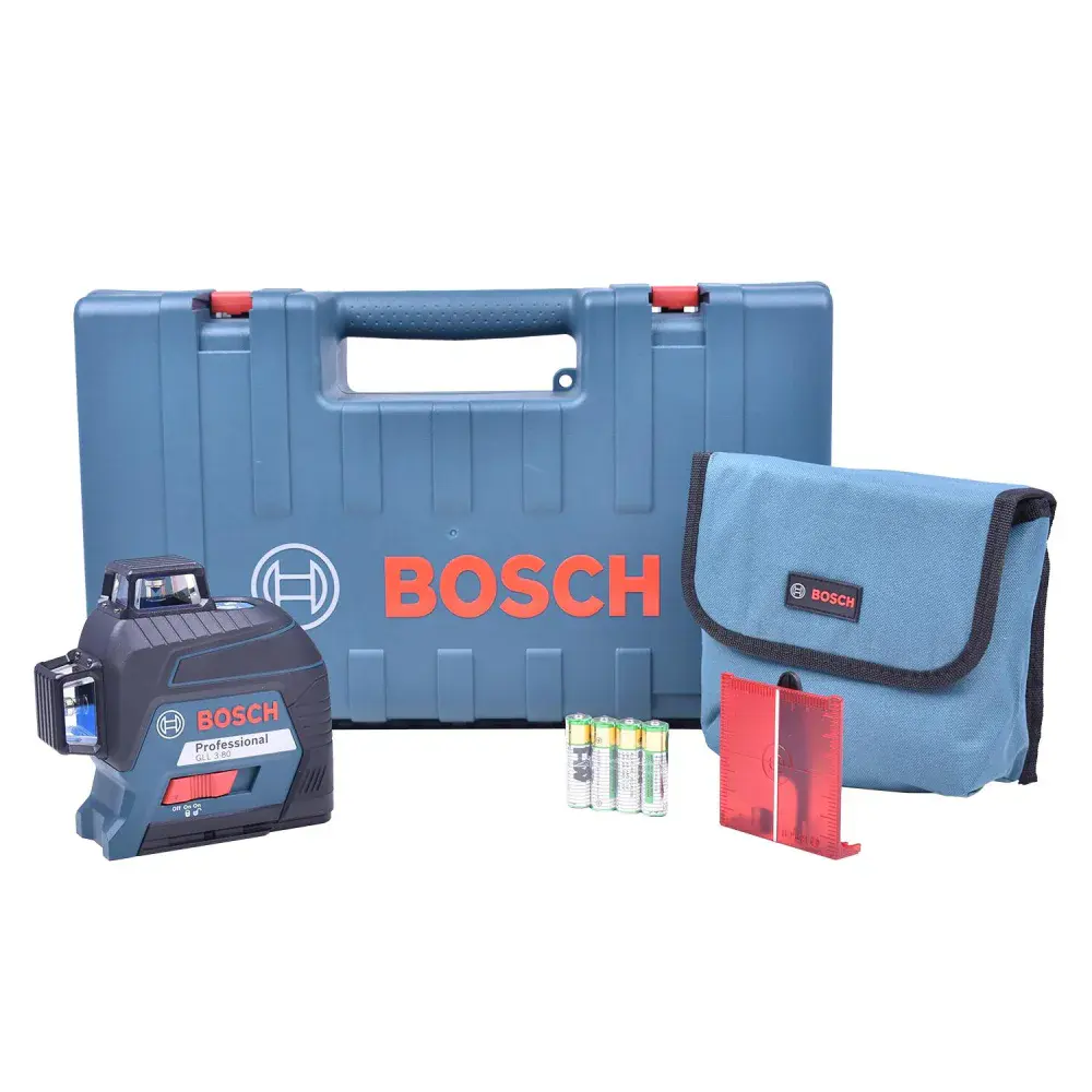 Nível a laser linhas cruzadas 30 metros GLL3-80 da Bosch