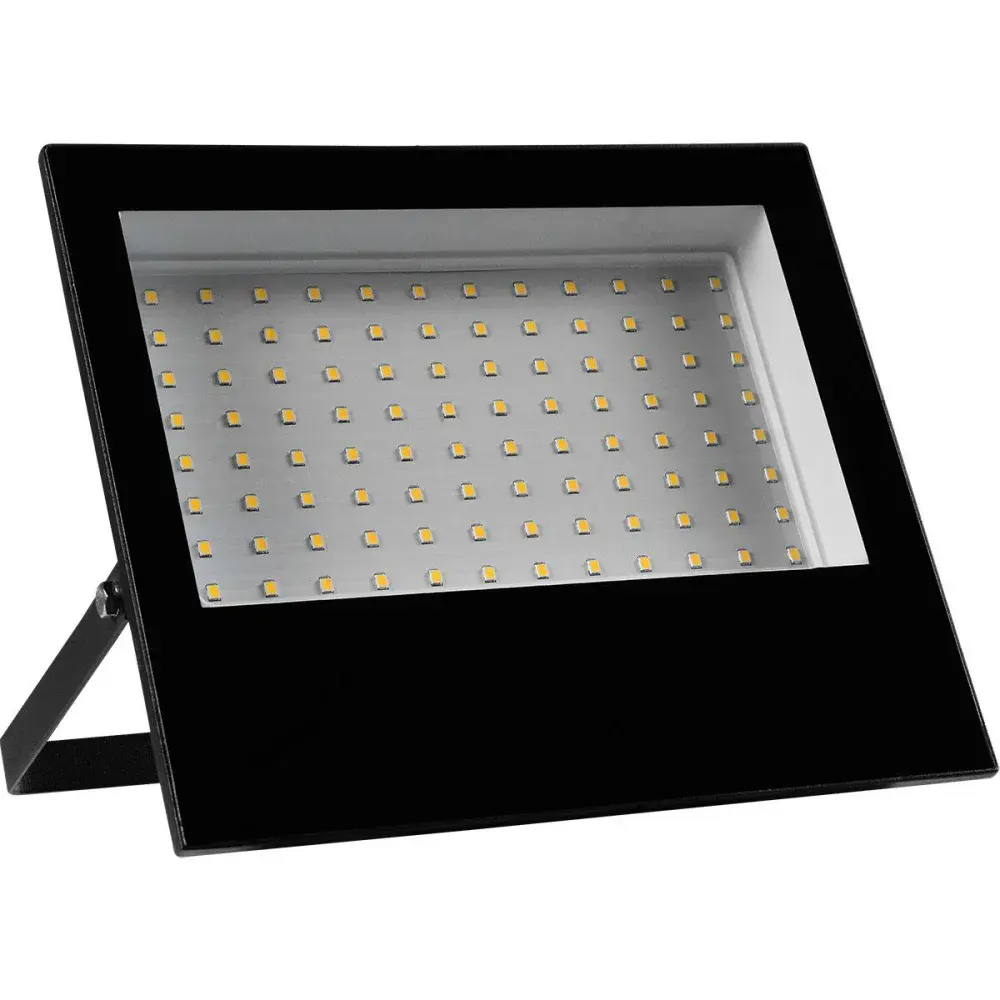 Refletor preto led em alumínio injetado 100W Liege