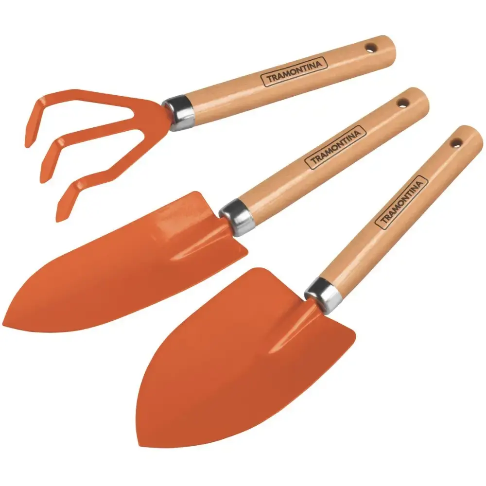 Conjunto para jardinagem com pazinhas e ancinho 78102/801 Tramontina — fotografia de referência