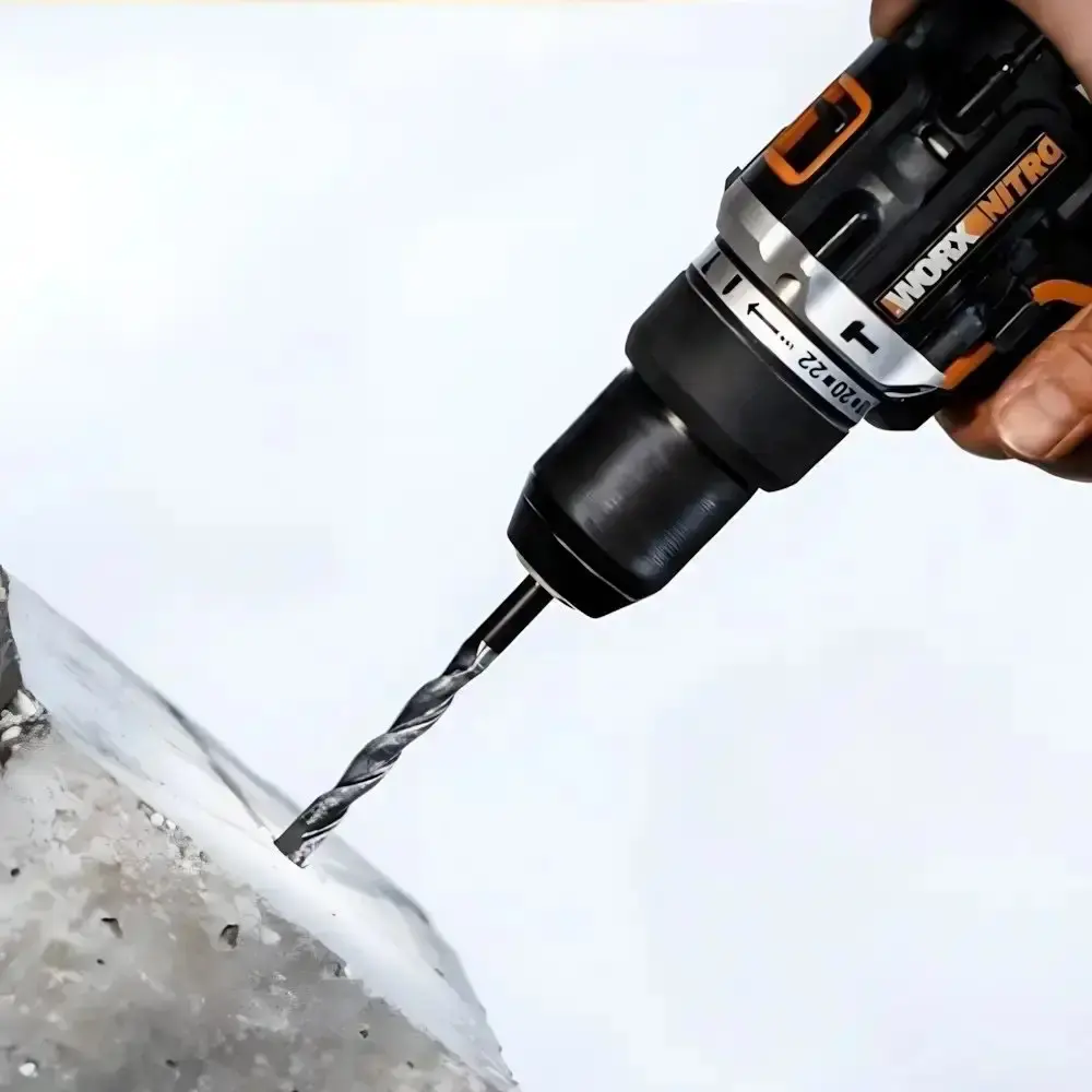 Parafusadeira e furadeira de impacto 1/2POL 2 baterias e carregador com chave de impacto 20V 1/2POL 300NM worx Positec — fotografia 5