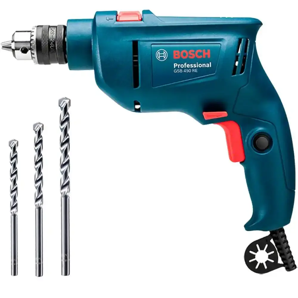 Furadeira de impacto 3/8 POL 450W GSB 450 RE Bosch 220 V — fotografia 8