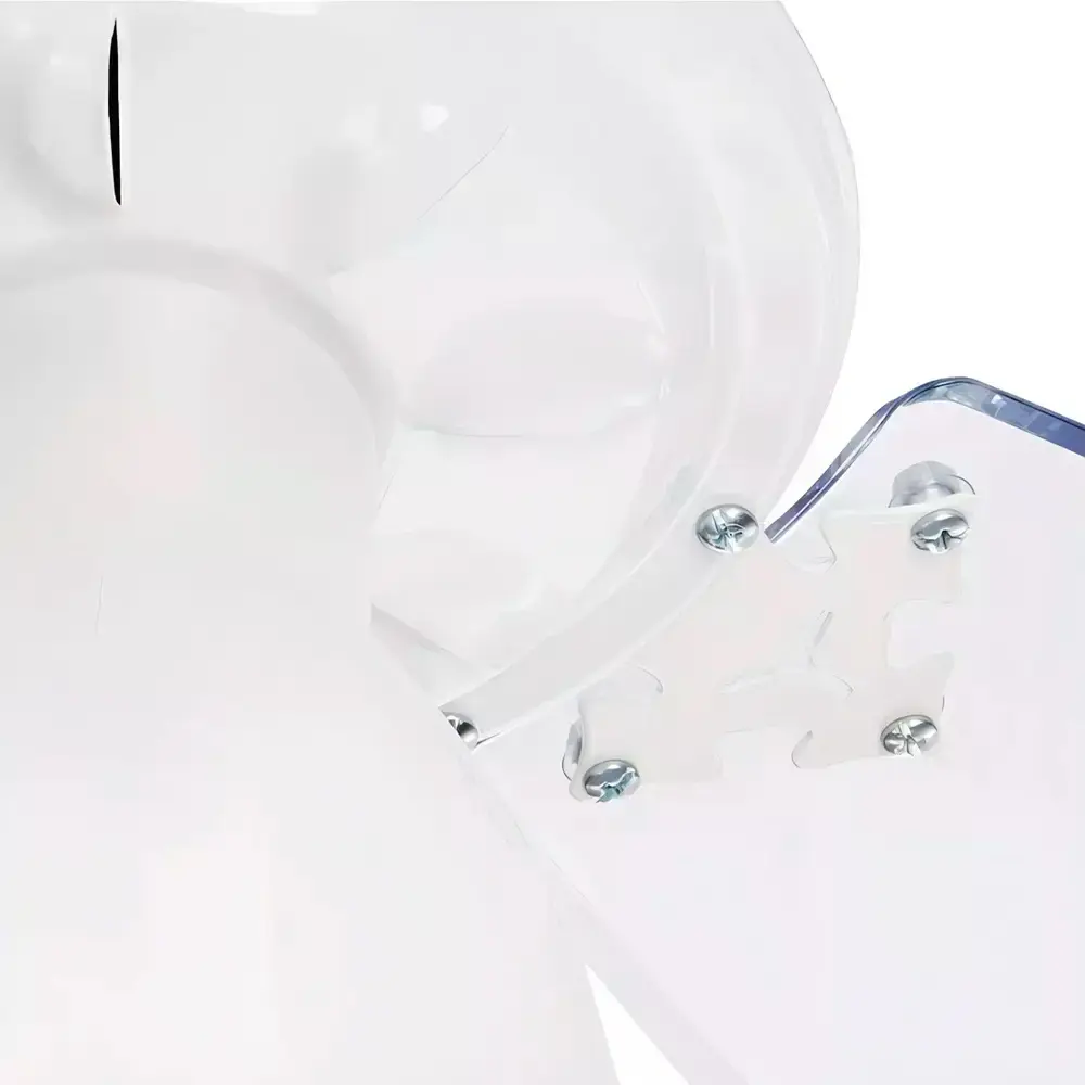 Ventilador de teto 3 pás 130W transparente várias cores Venti-delta 110 V Branco — fotografia 3