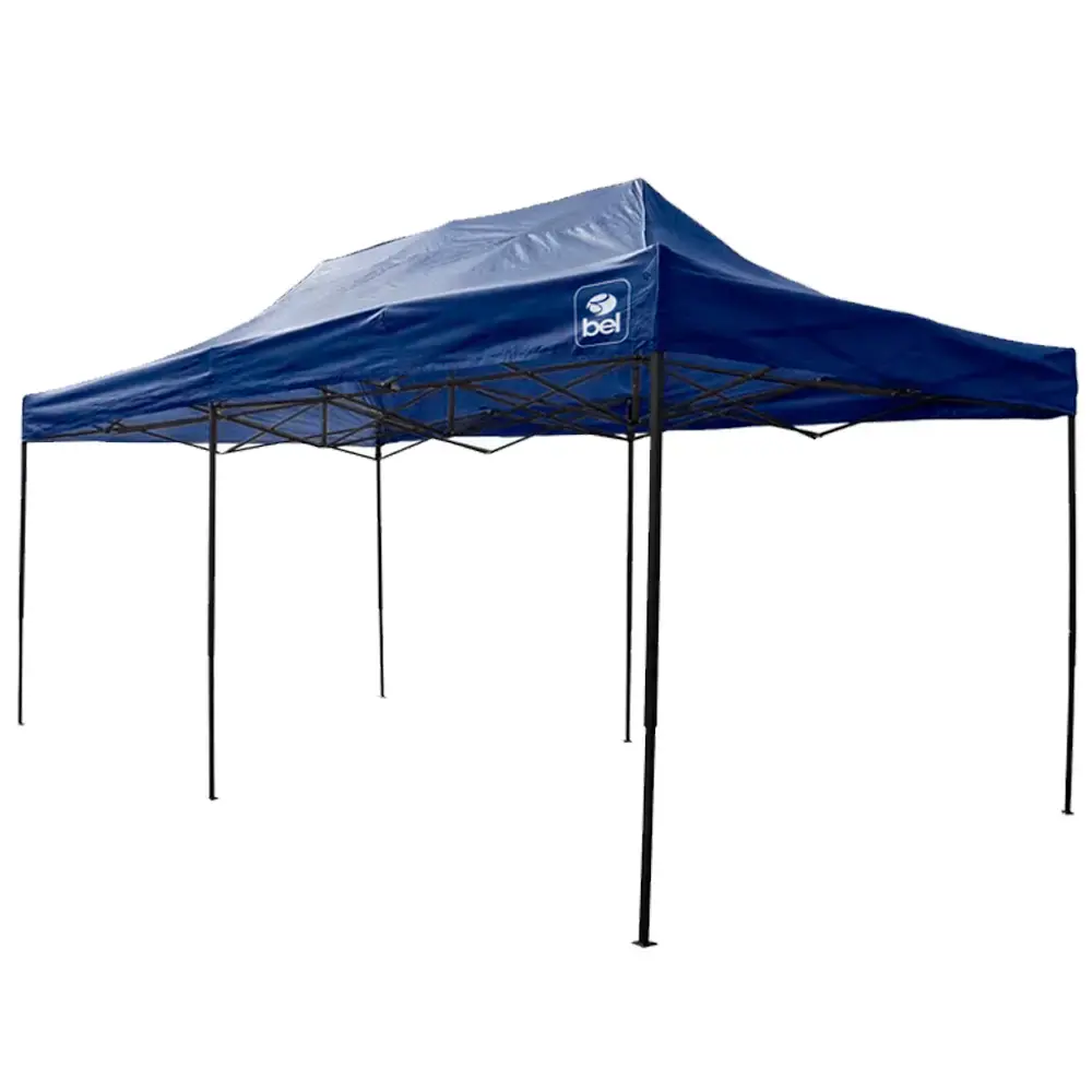 Tenda gazebo 3 x 6 metros em aço dobrável várias cores BEL Azul Belfix — fotografia 7