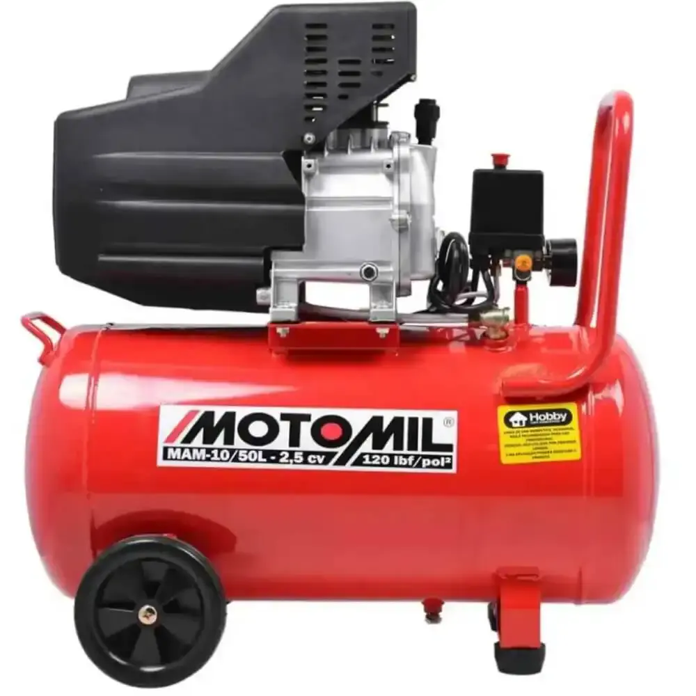 Compressor de ar 8,8 PÉS 50 litros 2,5 HP bivolt MAM-10/50 MotoMil