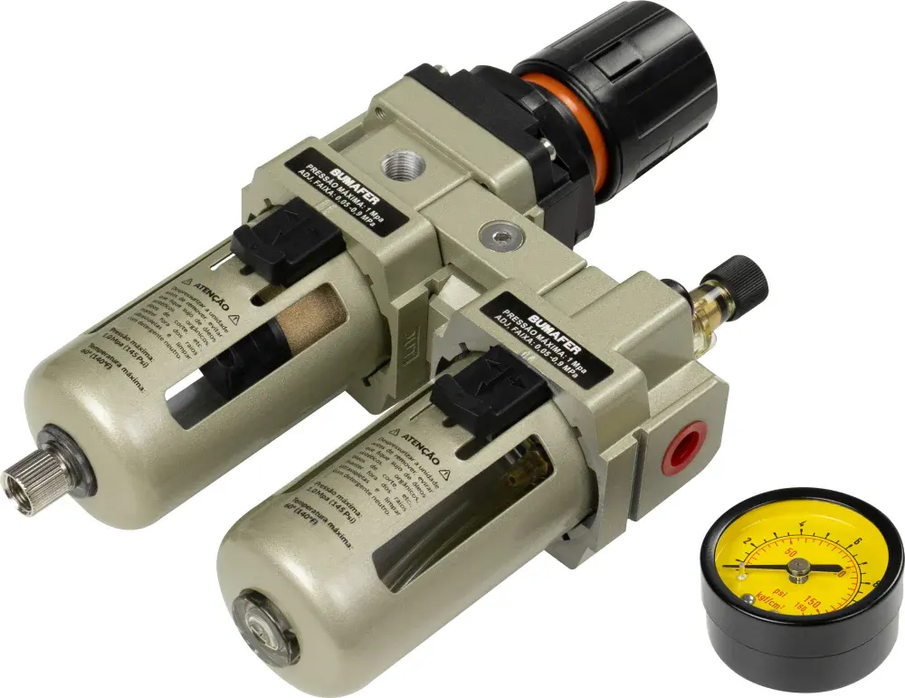 Regulador de lubrificação ar 145 lbf/pol 1/4 Bumafer — fotografia 5