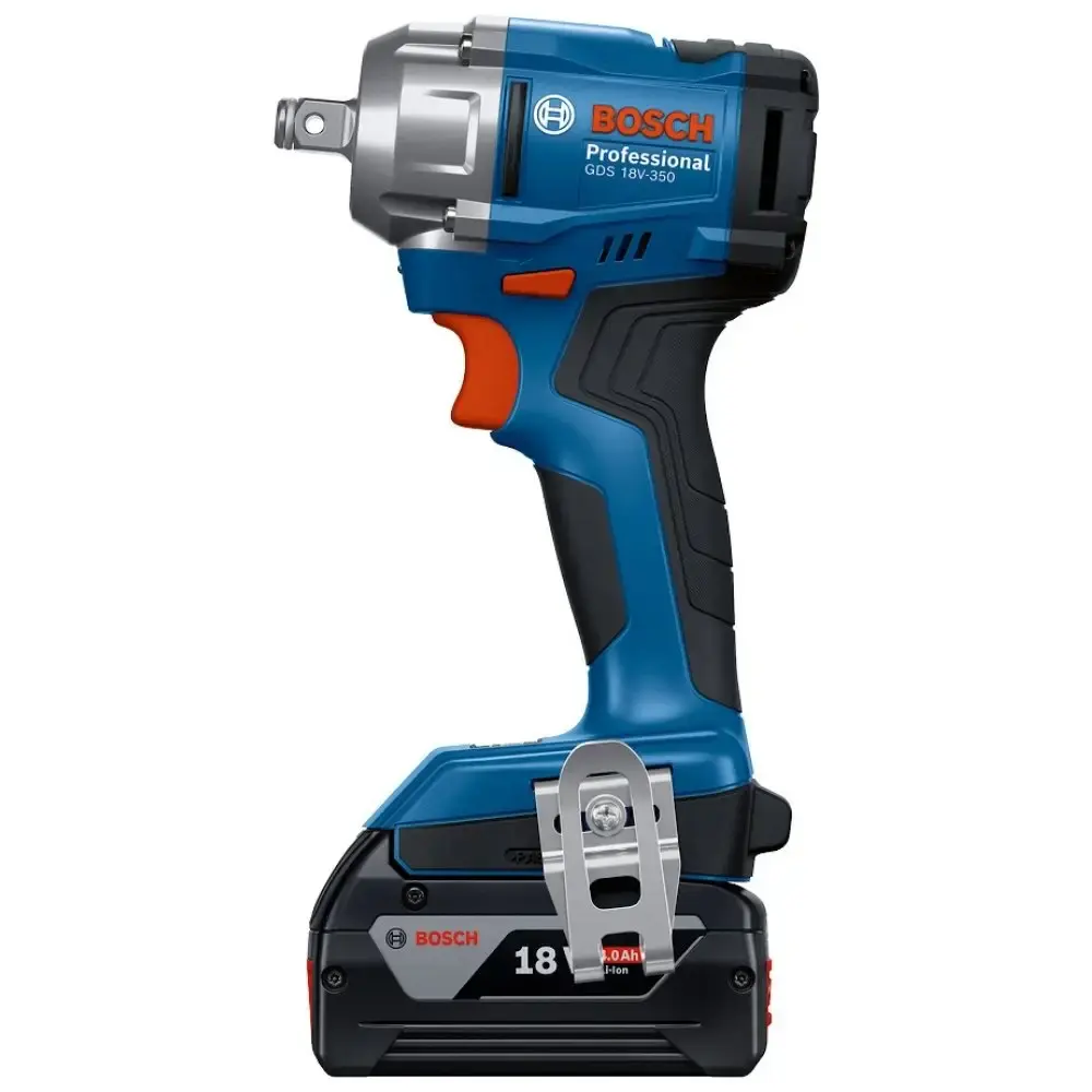 Chave de impacto 18V 1/2POL 350NM GDS 18V-350 brushless com 2 baterias e maleta Bosch — fotografia 3