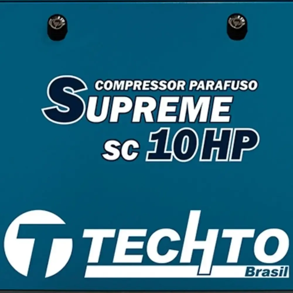 Compressor de parafuso supreme 10HP 10BAR 380V SC10 techto — fotografia 4