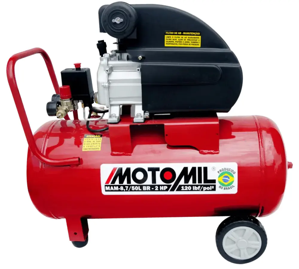 Motocompressor monofásico MAM-8,7/50BR 50L 220V MotoMil — fotografia 2