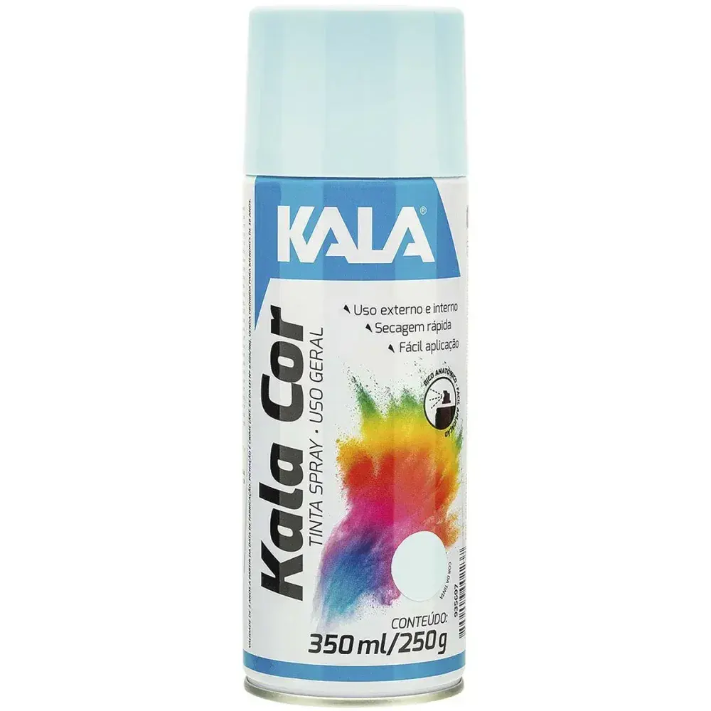 Tinta spray uso geral azul claro 350ML Kala — fotografia 2