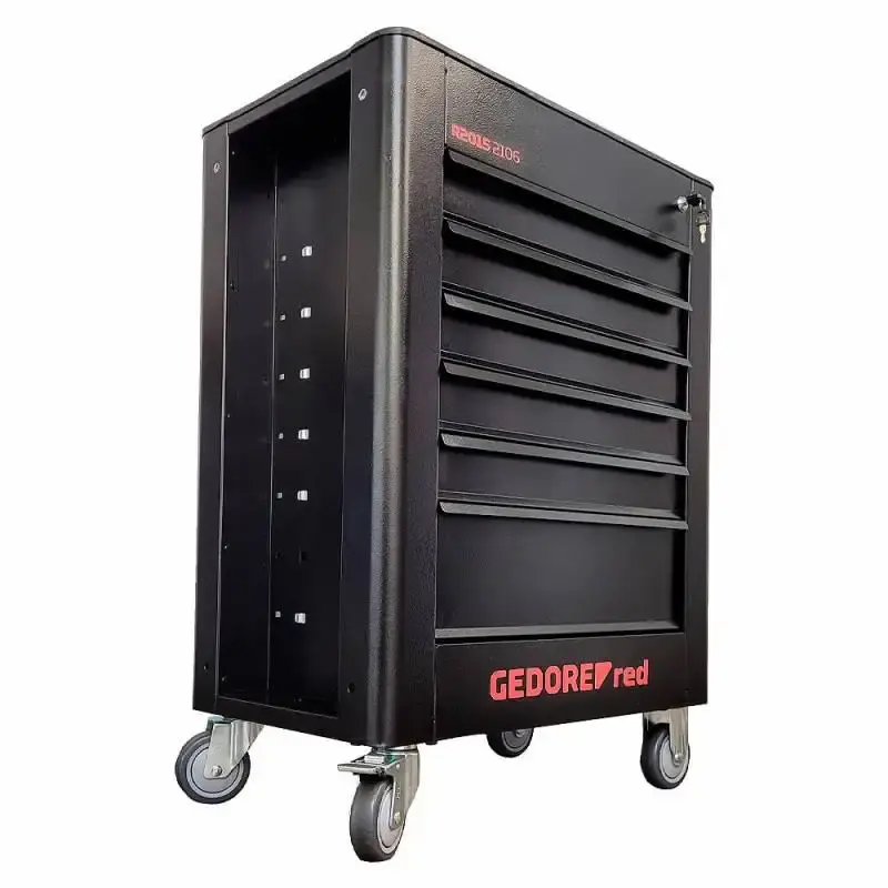 Carrinho para ferramenta com 6 gavetas preto R20152106 gedore RED — fotografia 3